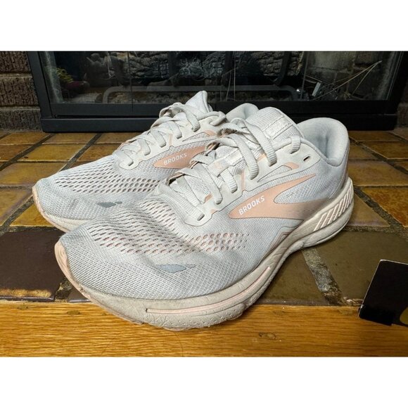 Women’s 10 Brooks Adrenaline GTS 23 Beige Peach Running Shoes 1203811B259 - Picture 4 of 10